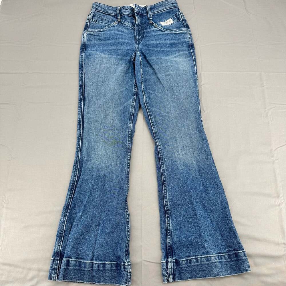 Smith & Rogue Women's No. 71 Roded Western Flare Denim Jeans Size 26x28